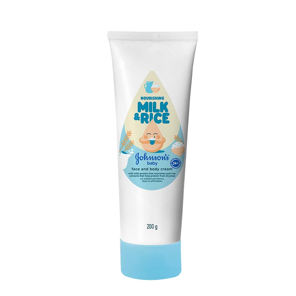 Johnson's Milk + Rice Cream, with Milk extracts and Vitamin E to Replenish Moisture, pH Balanced, 200gm, White (Pack of 7)-image-29