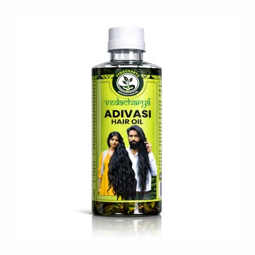 Adivasi Hair Oil 100% Pure Herbal Hair Oil Grows New Dense Dark & Strong Hair Prevents Dandruff 100% Ayurvedic and can be used both by Men & Women – 500ml