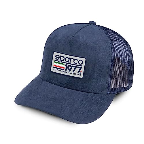 Sparco Gorra Trucker Azul Marino béisbol, Estandar Unisex Adulto