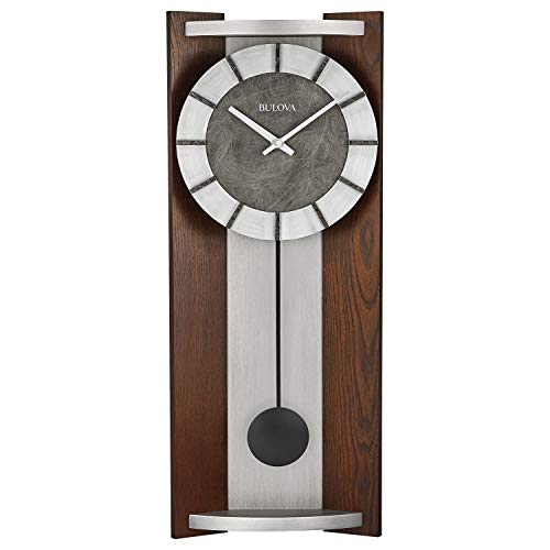 Contemporary Espresso Pendulum Wall Clock