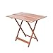 Mediawave Store - Tavolo Pieghevole 100 x 60 cm in Legno Naturale Richiudibile da Giardino, Tavolino Pieghevole d'Appoggio, Legno, Salvaspazio, Ideale per Balcone, Terrazzo, Tavolino PIC nic