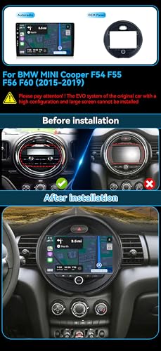 Autoradio con Android 15 para actualizar la navegación de tu Mini Cooper 3