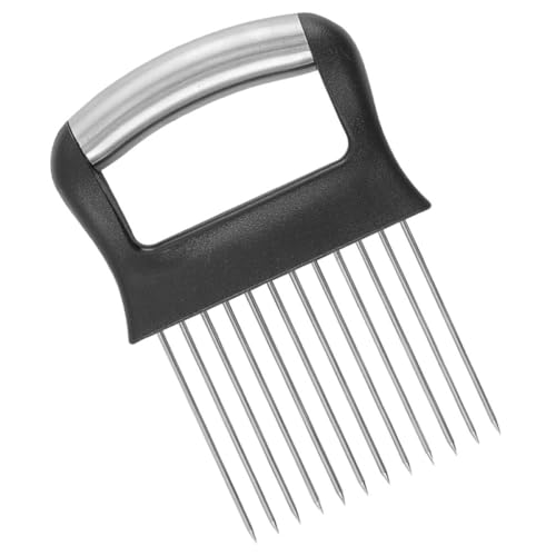 SHINEOFI Cortador Protección Inoxidable de Multifuncional Cebolla de Acero Abs Corte Seguro y para, Adecuado para Cocina de Frutas y Verduras