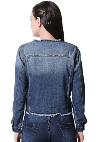 Image of HIGH STAR Women's Standard Length Solid Denim Jacket