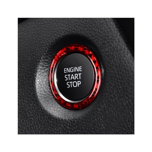 Start Stop Stop Knop, Motor Starten Decoratie Sticker Schattige Vorm Delicate Randen Universele Krasbestendige Comfortabele Aanraking voor Voertuig (WHITE