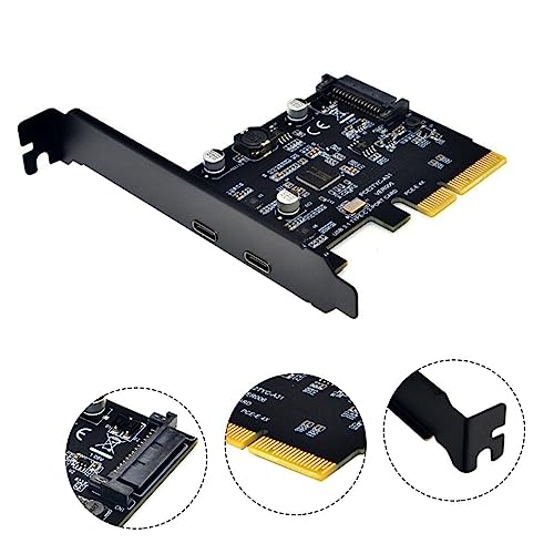 Carte d'extension USB 3.1 Type-C OSALADI haute performance avec refroidissement