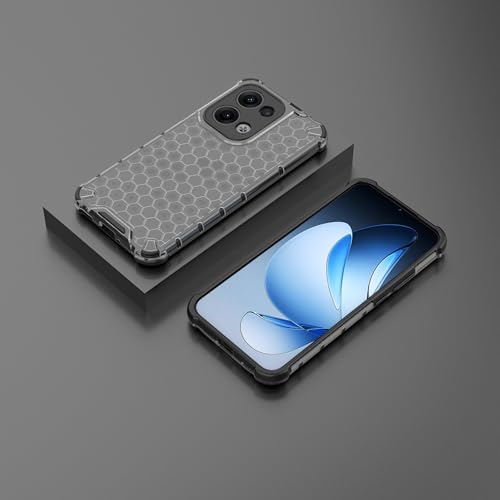 Image of Glasgow Back Case Cover Designed for [ Oppo Reno 13 Pro 5G / Reno13 Pro 5G ] (Stylish Look | Shock Proof) - Black