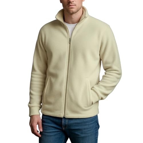 Men's Thick Knitted Cardigan with Zipper Slim Fit with Pockets Good Stretch for Autumn and Winter Wear