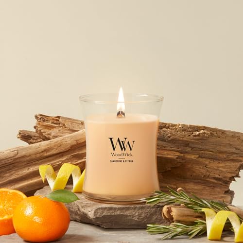 Image of Woodwick Tangerine & Citron Medium Hourglass Candle