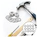 Zerodeko 20pcs Stainless Steel Spring Gaskets Knurled Washer Discs for Enhanced Friction Fasteners for Automotive Industrial Outdoor Applications