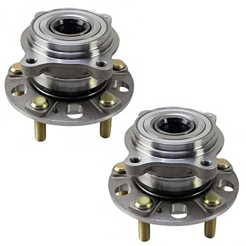 Image of TRQ 2 Piece Rear Wheel Bearing & Hub Assembly Set AWD Compatible with 2016-2021 Hyundai Tucson Kia Sportage