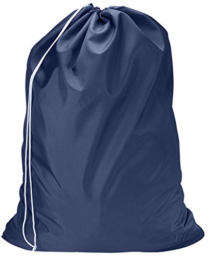 Nylon Laundry Bag - Locking Drawstring Closure and Machine Washable. These Large Bags