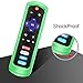 Fintie Protective Case for Roku Steaming Stick 3600R, TCL Roku TV RC280 RC282 Remote - CaseBot (Honey Comb Series) Light Weight (Anti Slip) Shock Proof Silicone Remote Controller Cover, Green Glow