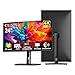 CUNPU 24 Zoll 4K Monitor, Höhenverstellbar, mit 2 Lautsprecher, SRGB 135%, AdobeRGB DCI-P3 100%, IPS Panel, UHD (3840 x 2160), 1,07 Mrd.+ Farben, Sync, 2*DP/2*HDMI, Flacher Bildschirm, Schwarz