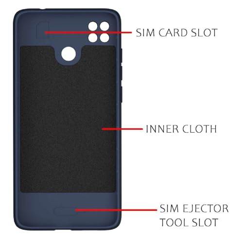 Image of Shockproof Case for Mi Redmi 9 / 9C / 9 Activ / 10A / Poco C31 | Full Camera Protection | TPU Flexible Back Cover for Mi Redmi 9 / 9C / 9 Activ / 10A / Poco C31 (Steel Blue)