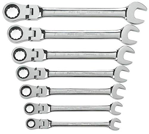 Set 7 piezas Llaves Flexibles de Carraca SAE miniatura 2