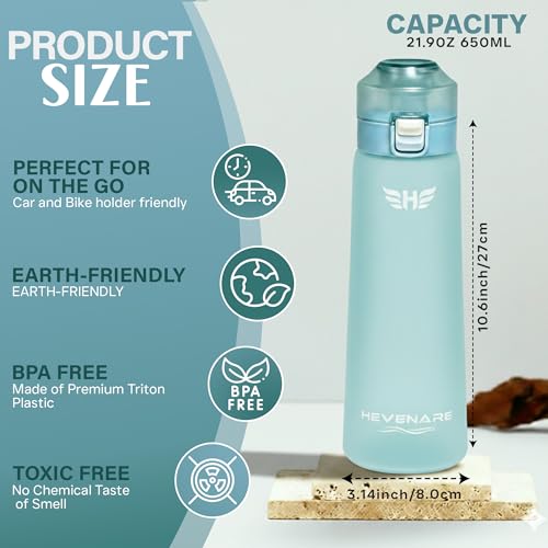 مراجعة Air Up: زجاجة ماء 650 مل مع 7 كبسولات نكهة وحامل — مانعة للتسرب للأطفال والرياضة (Gradient Sky Blue) - الصورة 3
