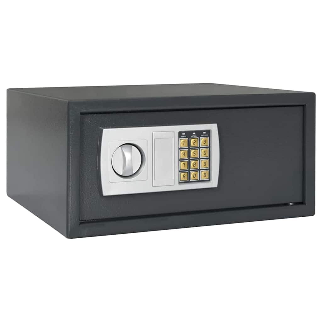 Genérico Caja Fuerte Digital Gris Oscuro 42 x 37 x 20 cm Acero,Seguridad empresarial y del hogar,Cajas fuertes-42011317
