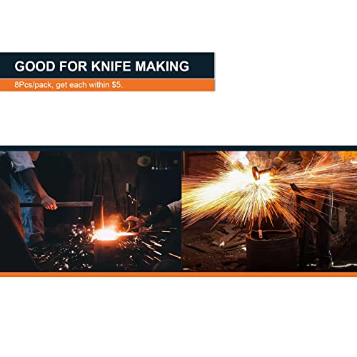 1095 Steel Flat Stock Steel Bar High Carbon (8pcs, 12″x1.5″x0.12″) for