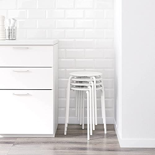 Image of Marius Durable Stool- 45 cm - by STOCKLAND (White 45 cm) (Steel,Polypropylene plastic)