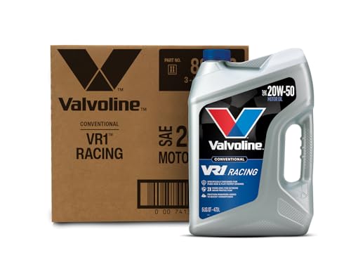 Valvoline VR1 Racing SAE 20W-50 Motor Oil 5 QT Case of 3