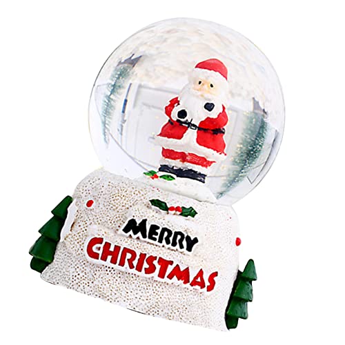 SPYMINNPOO Bola de Cristal Brillante Navideña, Adorno de Escritorio Colorido Festivo para Regalo de Niños, Brilla en la Oscuridad para Decoración Navideña, Bola de Cristal (Viejo Pequeño)