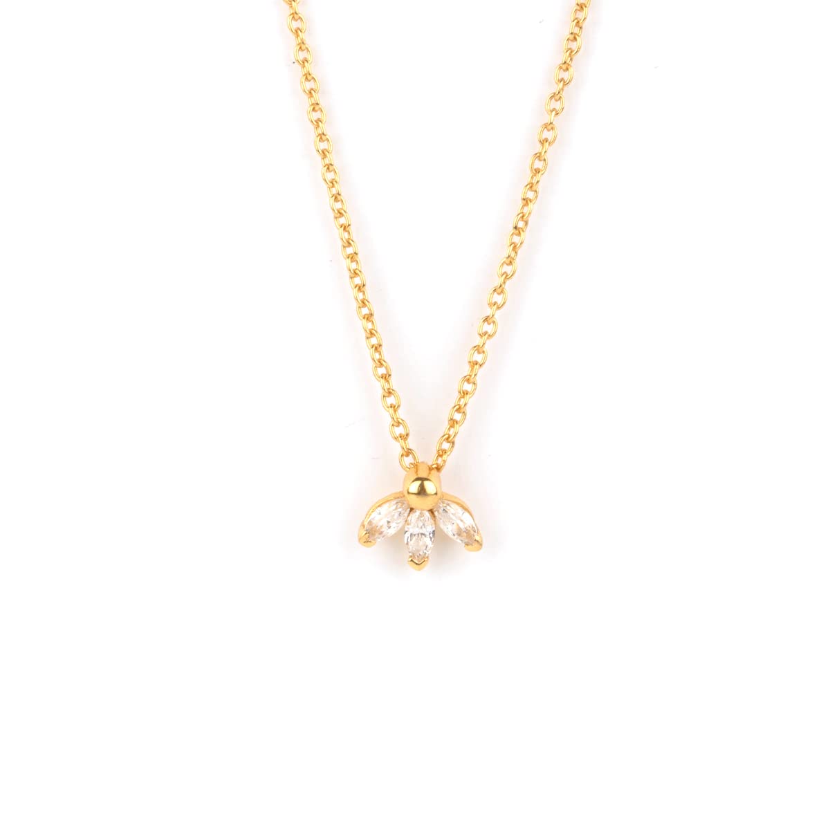 Shaya by CaratLane Mistletoe Mood Necklace in Gold Plated 925 Silver (B09TDV757T) Amazon Price History, Amazon Price Tracker