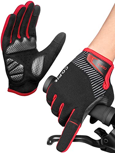 COFIT Guantes de Ciclismo Antideslizantes, Guantes Unisex de Dedo Completo Guantes de Bicicleta con Pantalla Táctil para Montar en BMX ATV MTB, Ciclismo en Bicicleta-M/L/XL/XXL