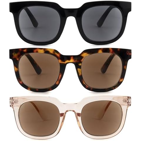 zooxsky 3 Pack Reading Sunglasses for Women Men Classic Outdoor Sunglasses Reader Full Lenses Sun Readers -Not bifocal +1.50 Cover