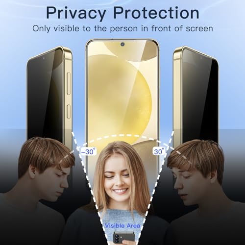 Image of JETech Privacy Screen Protector Guard for Samsung Galaxy S24, 2-Pack