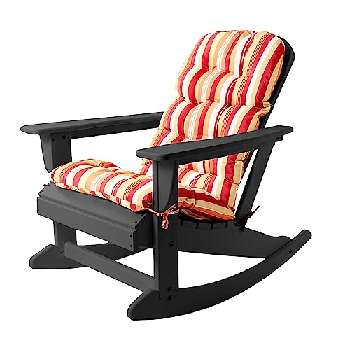Sundale Outdoor Adirondack Rocking Chair with Cushion,...