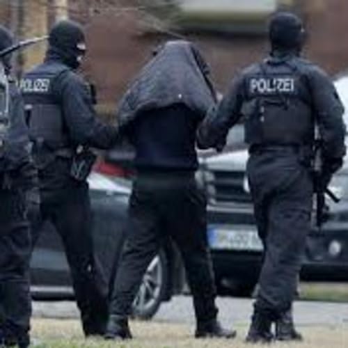 German police have today shot an axeman near a Euros fan zone during a Dutch supporters march