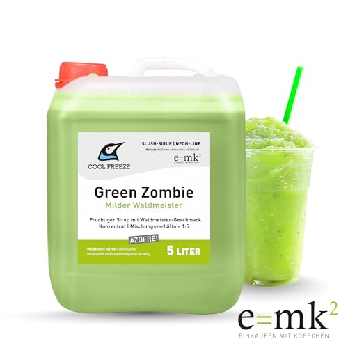 Slush-Sirup Eis 4×5 L Mix-Set – Cola, Waldmeister, Kirsche & Erdbeere | Konzentrat | Azo und Glycerin frei | Angebot-Set | Perfekt für Ninja Slushy Maschine – Bild 5