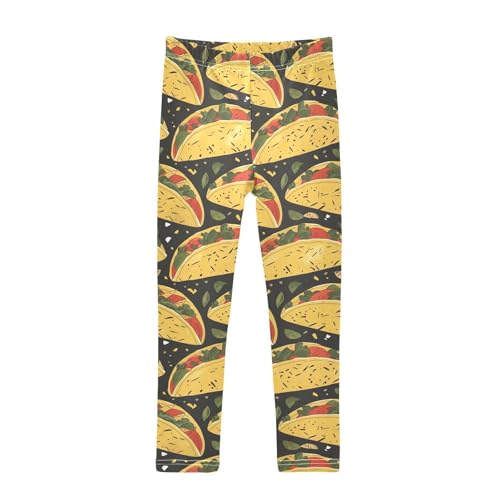 Kids High Waist Taco Leggings for Toddler Girls 4T 202b3324