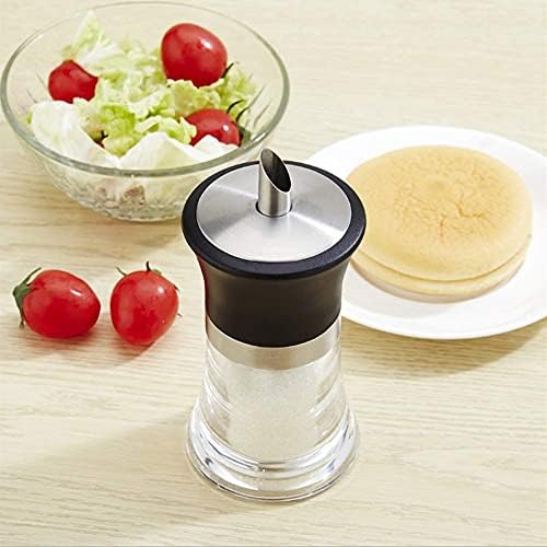 Sugar Dispenser, Glass Storage Jars Airtight Food Storage Containers Household Acrylic Sugar Jar Dispenser Sugar Shaker for Kitchen Utensil Accessories (100ml)