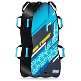 Sunlite Sports 45” Foldable & Roll-Up Snow Sled for Kids & Adults, Ultra-Portable Easy-Carry Design, Durable Reinforced Bottom for Heavy Snow & Winter Fun