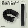 Dotdot Twist Memory Foam Travel Pillow For Neck Chin Lumbar And Leg Support Neck Pillows For Sleeping Travel Airplane For Side Stomach And Back Sleepers Adjustable Bendable Roll Pillow