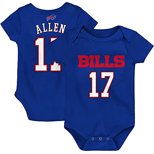 Image of Outerstuff Newborn & Infant NFL Mainliner Player Name & Number Bodysuit