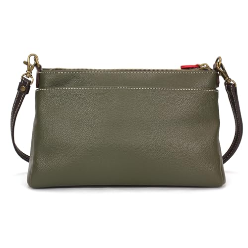 Image of CHALA RFID Protected Vegan Leather Deluxe Crossbody Bag with Adjustable Straps