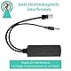 GeeekPi 2Pack Active PoE Power Over Ethernet Splitter Adapter 48 V bis 12 V, IEEE 802.3af kompatibler 10/100-Mbit/s PoE Splitter mit 12 V Ausgang für IP Kamera, drahtlosen Zugangspunkt VoIP Telefon