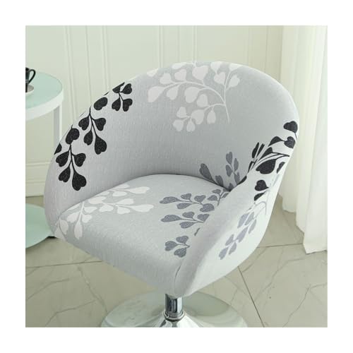 Mswborml Imprimé Housse pour Tabouret de Bar Rond avec Dossier Lot de 4/2, Extensible Housses de Chaise de Bar avec Accoudoirs, Amovible Housse de Protection...