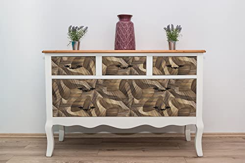 Pegatina para muebles de madera autoadhesiva Coloray 100x50cm para cómodas 5