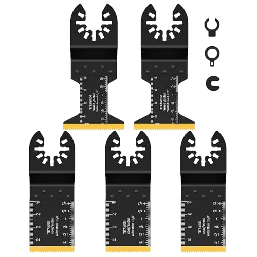 INMOZATA 8PCS Multi Tool Blade Oscillating Multi Tool Accessories