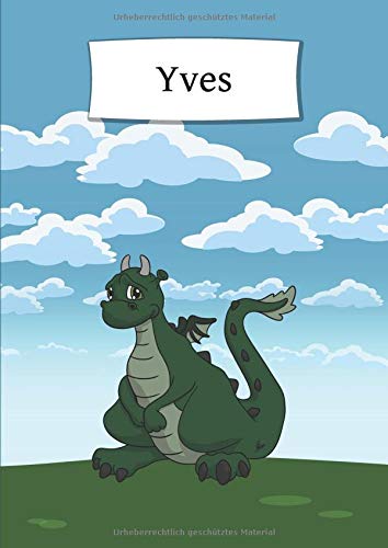 Yves: Personalisiertes Notizbuch | Softcover | 120 Seiten | blanko / nummeriert | Notebook | Tagebuch | Diary | Bullet Journal | Scrapbook | Geschenkidee | DIN A4