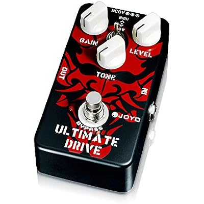 JOYO Overdrive Distortion Guitar Pedal, MOSFET Circuit Rich Harmonic Overdrive with Hi/Lo Tone Switch for Electric Guitar, Bypass (Ultimate Drive JF-02)