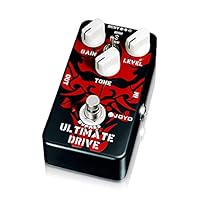 JOYO Ultimate Drive gives you rich bordering-on-distortion overdrive, surpassing what a diode tube amp can provide. It's great for feedback, picking out your guitar's natural harmonics effortlessly and the high/low switch will give you that extra kic...