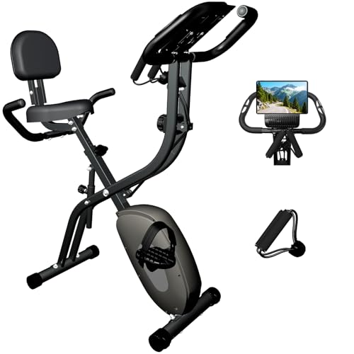 bicicleta estaticabicicleta estatica plegablebicicleta estáticaSilencioso, con ajustes de: inclinación, altura y resistencia; incluye asiento.bici estatica,negro.