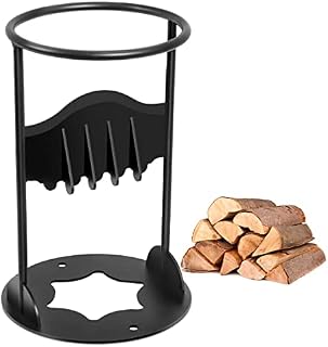 bigzzia Firewood Kindling Splitter Racker, Manual Log Wood Splitter 7.0" Diameter Wedge for Home Campsite