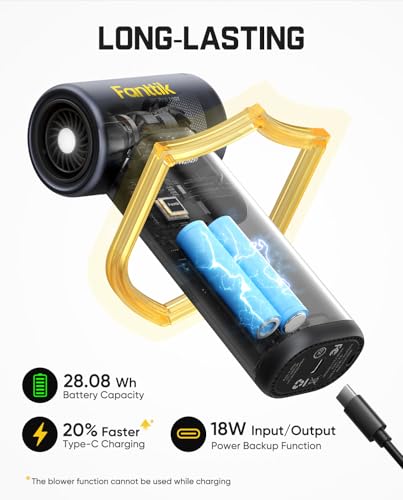 Image of Fanttik B11 Pro Max Electric Air Duster, 150000RPM Brushless Motor, Compressed Air Duster, 100 Gears Adjustable, One-tap Booster, 28.08Wh Rechargeable Battery, Electric Duster for PC, Car, House