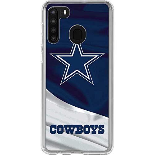 Skinit Clear Phone Case Compatible with Galaxy A21 - Officially Licensed NFL Dallas Cowboys Design